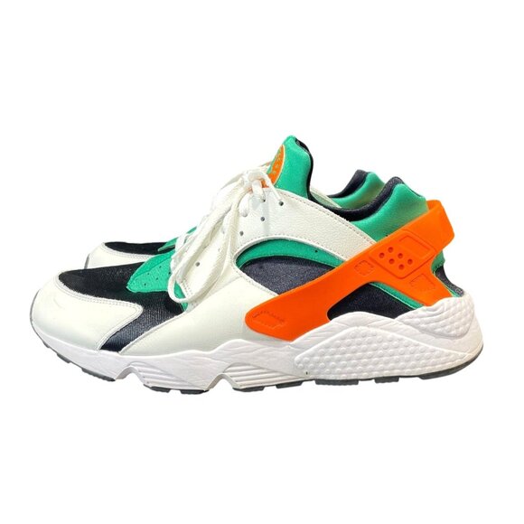 Nike Air‎ Huarache "Miami Hurricanes" Men's Sneakers Size 14 - Picture 2 of 6